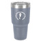 Sea Horses 30 oz Stainless Steel Ringneck Tumbler - Grey - Front