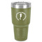 Sea Horses 30 oz Stainless Steel Ringneck Tumbler - Olive - Front