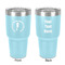 Sea Horses 30 oz Stainless Steel Ringneck Tumbler - Teal - Double Sided - Front & Back