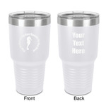 Sea Horses 30 oz Stainless Steel Tumbler - White - Double-Sided (Personalized)