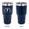Sea Horses 30 oz Stainless Steel Ringneck Tumblers - Navy - Single Sided - APPROVAL