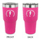 Sea Horses 30 oz Stainless Steel Tumbler - Pink - Double Sided (Personalized)