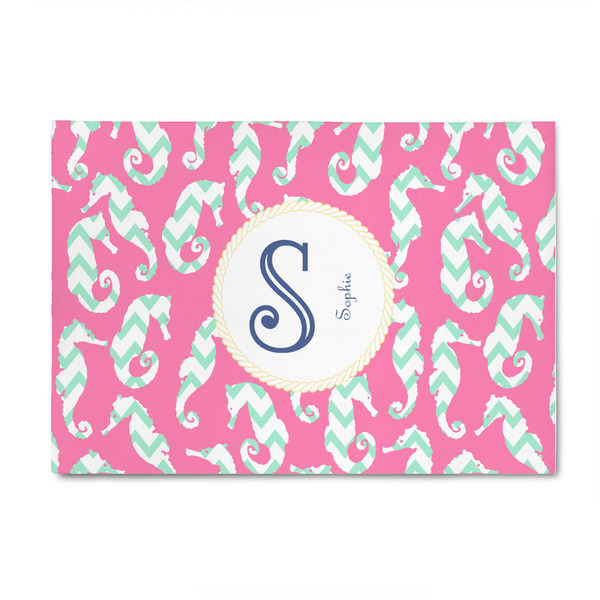 Custom Sea Horses 4' x 6' Indoor Area Rug (Personalized)