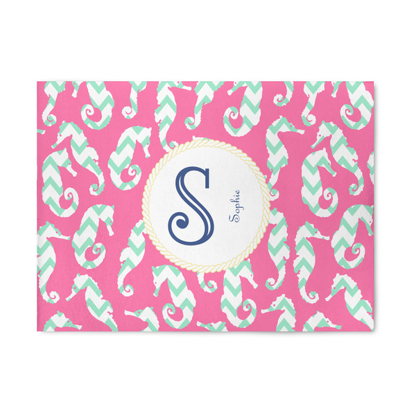 Custom Sea Horses 5' x 7' Patio Rug (Personalized)