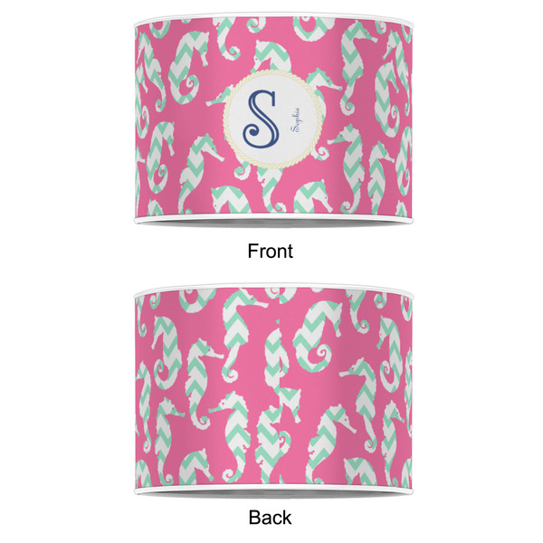 Sea Horses 8" Drum Lampshade - APPROVAL (Poly Film)