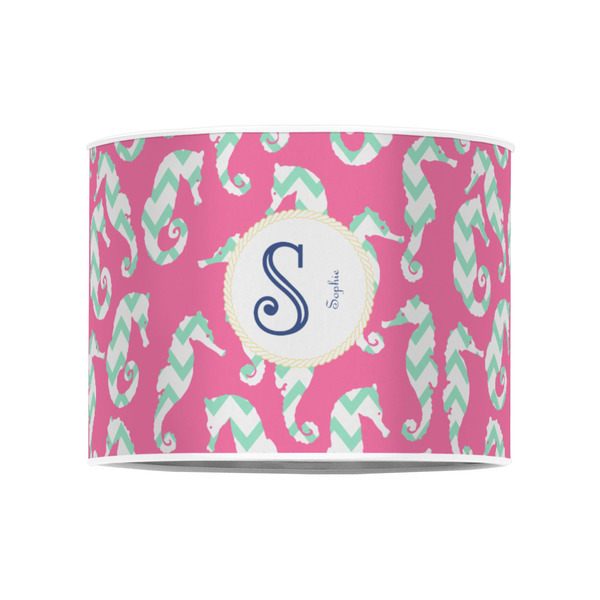 Sea Horses 8" Drum Lampshade - FRONT (Poly Film)