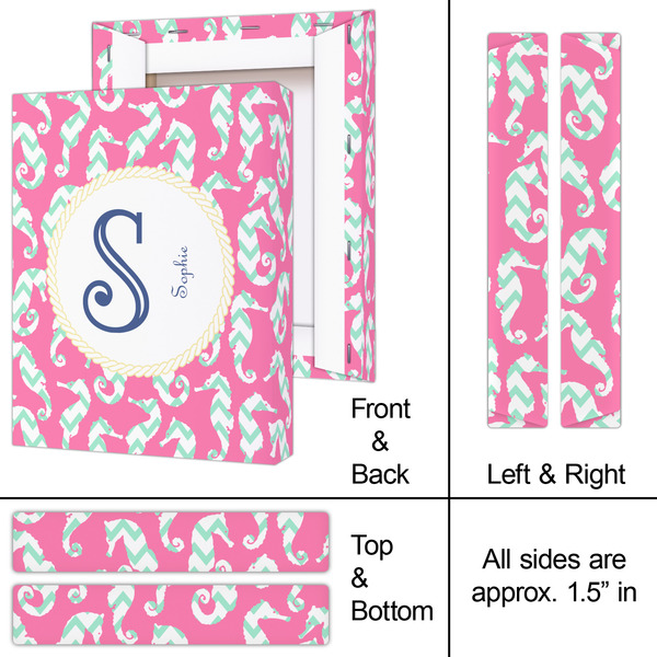 Sea Horses 8x10 - Canvas Print - Approval