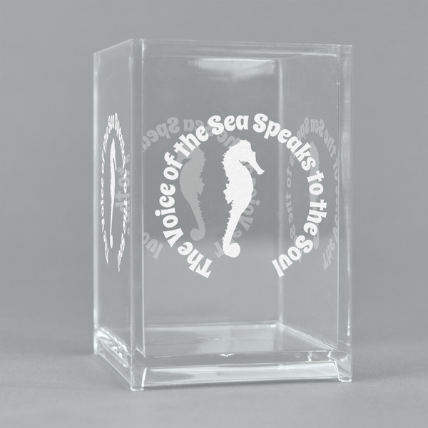 Custom Sea Horses Acrylic Pen Holder (Personalized)