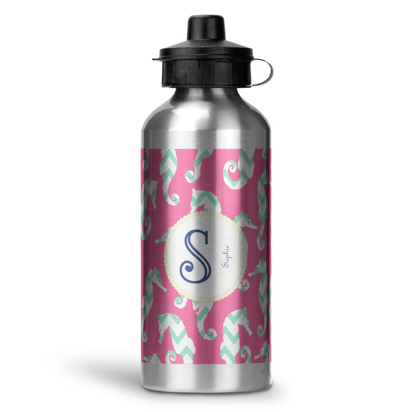 Custom Sea Horses Water Bottle - Aluminum - 20 oz (Personalized)