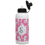 Sea Horses Water Bottles - Aluminum - 20 oz - White (Personalized)