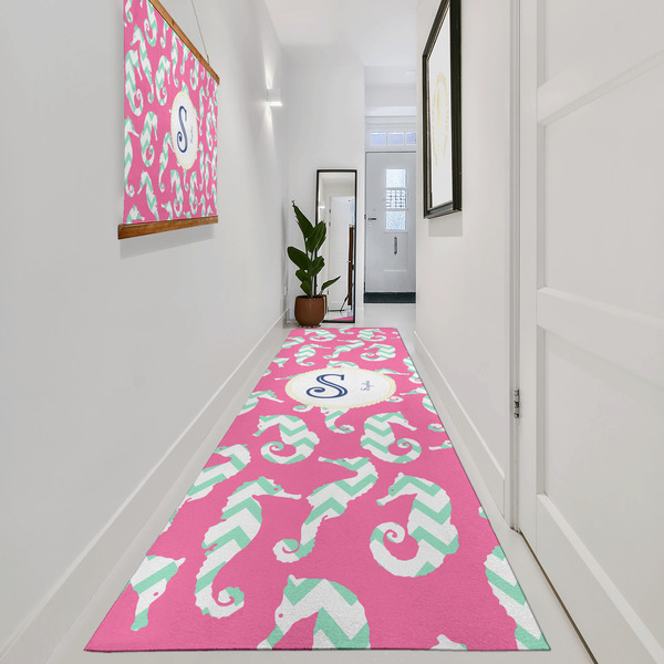 Sea Horses Area Rug Sizes - In Context (vertical)