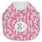 Sea Horses Jersey Knit Baby Bib w/ Name and Initial