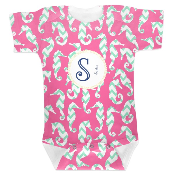 Custom Sea Horses Baby Bodysuit 6-12 (Personalized)