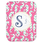 Sea Horses Baby Swaddling Blanket (Personalized)