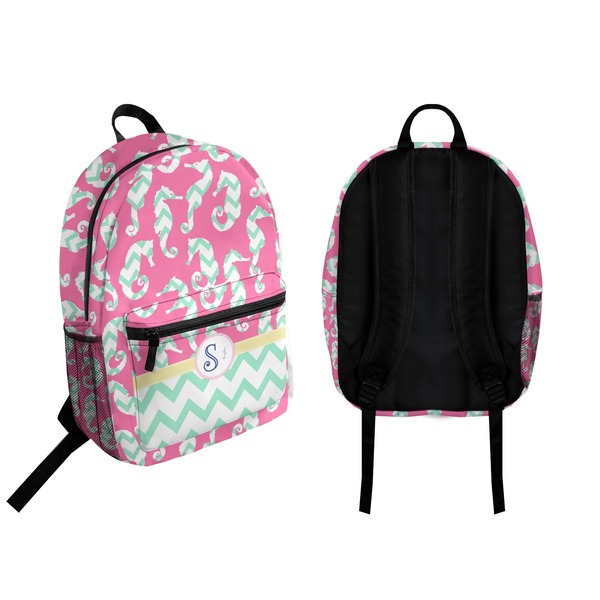 Sea Horses Backpack front and back - Apvl