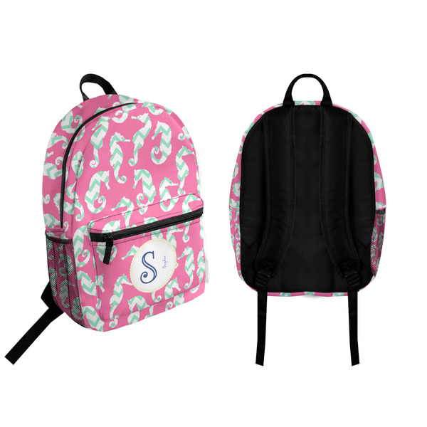 Sea Horses Backpack front and back - Apvl
