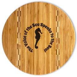 Sea Horses Bamboo Cutting Board (Personalized)