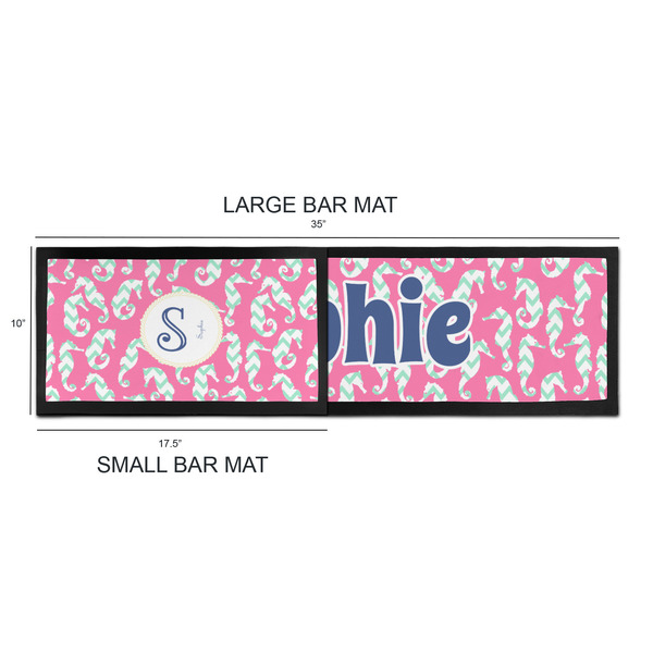 Sea Horses Bar Mats - Sizing Chart