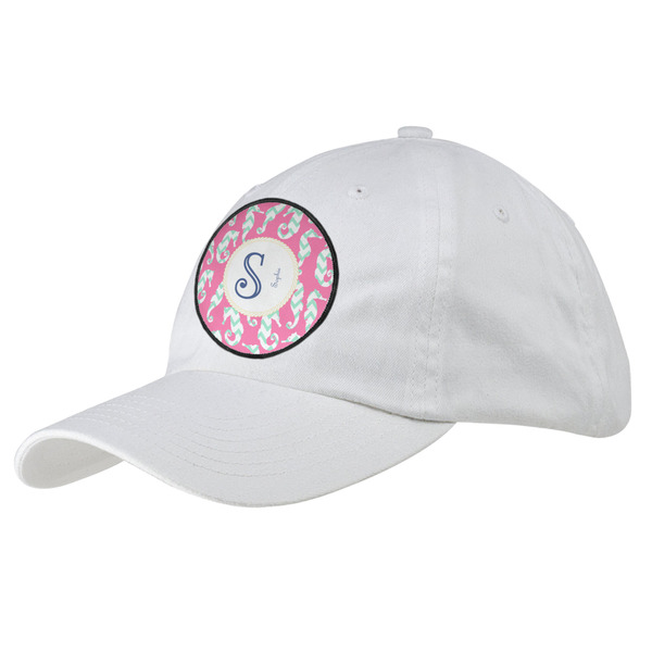 Custom Sea Horses Baseball Cap - White (Personalized)