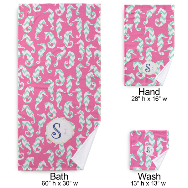 Sea Horses Bath Towel Sets - 3-piece - Approval