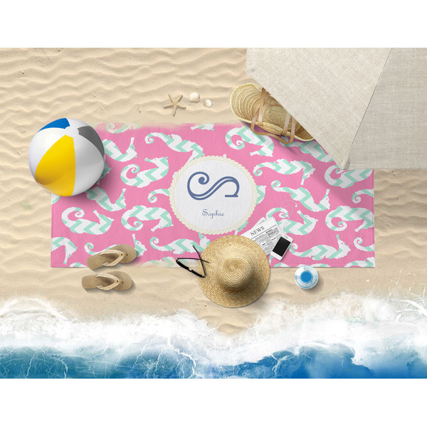 Sea Horses Beach Towel Lifestyle