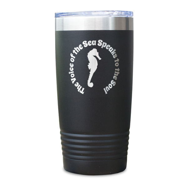 Sea Horses Black Polar Camel Tumbler - 20oz - Single Sided - Approval