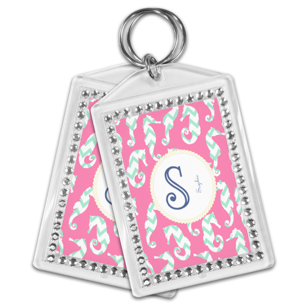 Sea Horses Bling Keychain - MAIN