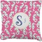 Sea Horses Faux-Linen Throw Pillow 16" (Personalized)