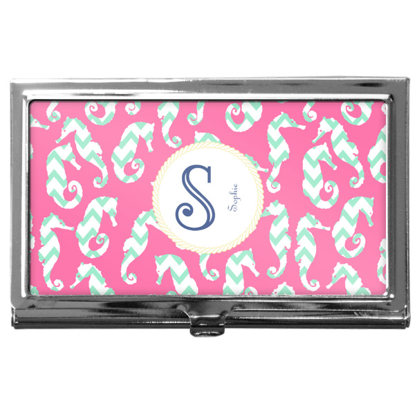 Custom Sea Horses Business Card Case