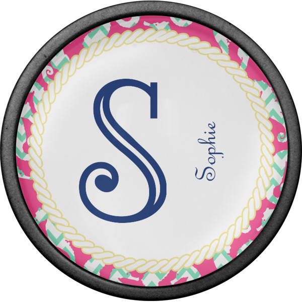 Sea Horses Cabinet Knob - Black - Front