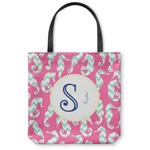 Sea Horses Canvas Tote Bag - Small - 13"x13" (Personalized)