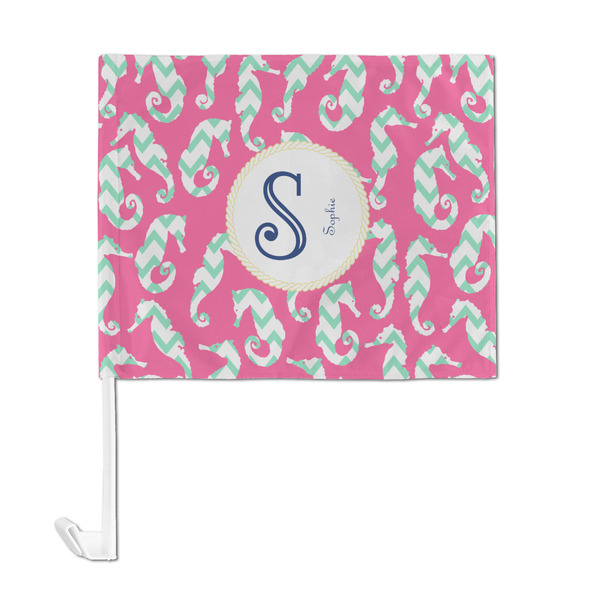 Sea Horses Car Flag - Large - FRONT