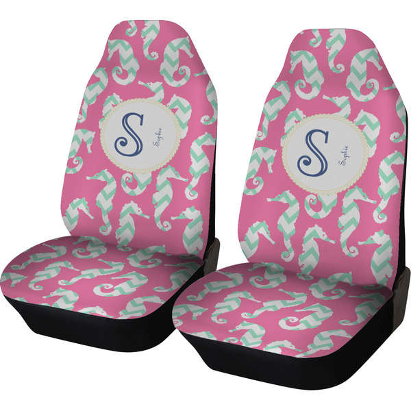 Custom Sea Horses Car Seat Covers (Set of Two) (Personalized)
