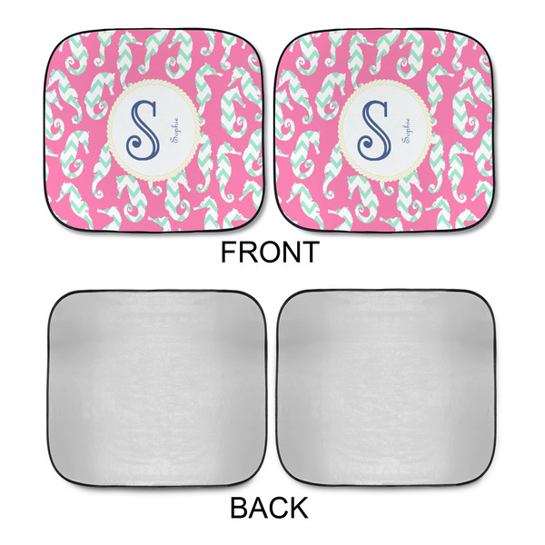 Sea Horses Car Sun Shades - APPROVAL
