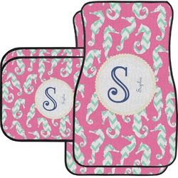Sea Horses Car Floor Mats Set - 2 Front & 2 Back (Personalized)
