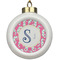 Sea Horses Ceramic Ball Ornament (Personalized)