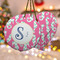 Sea Horses Ceramic Ornament w/ Name and Initial