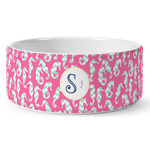 Sea Horses Ceramic Dog Bowl (Personalized)