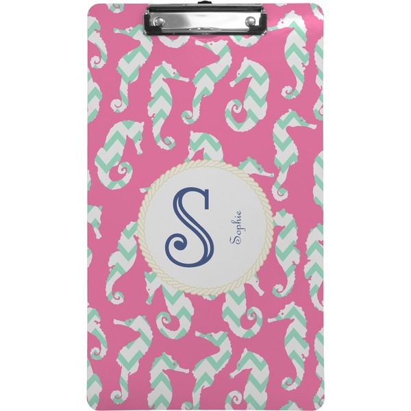 Custom Sea Horses Clipboard (Legal Size) (Personalized)
