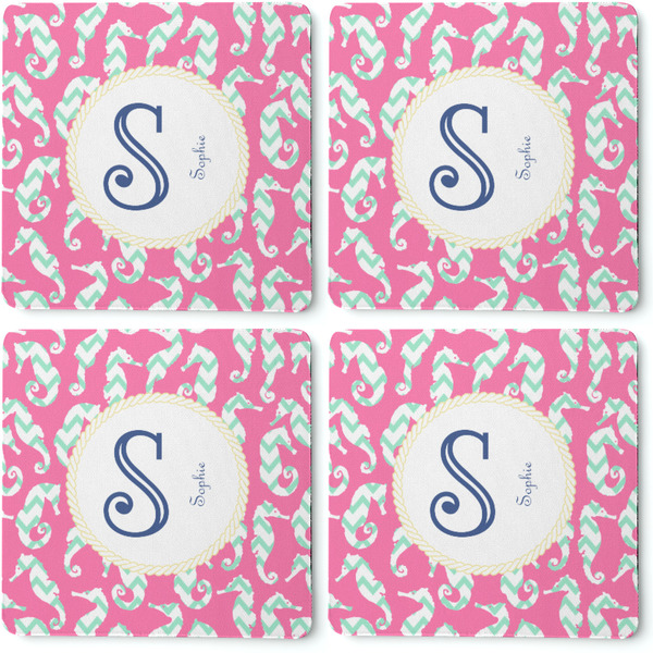 Sea Horses Coaster Rubber Back - Apvl