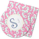 Sea Horses Rubber Backed Coaster (Personalized)