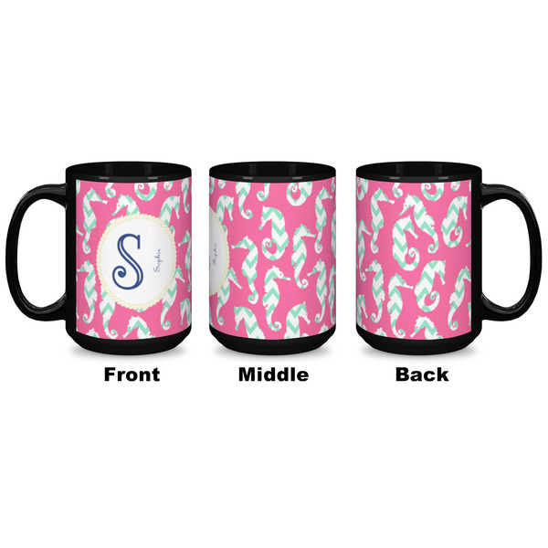 Sea Horses Coffee Mug - 15 oz - Black APPROVAL