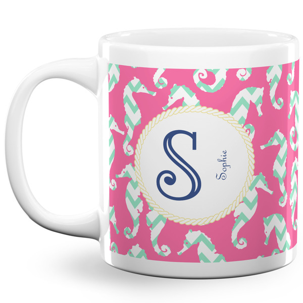 Sea Horses Coffee Mug - 20 oz - White