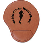 Sea Horses Leatherette Mouse Pad with Wrist Support (Personalized)