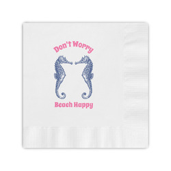 Sea Horses Coined Cocktail Napkins (Personalized)