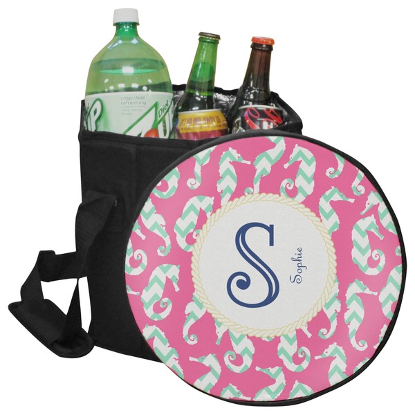 Custom Sea Horses Collapsible Cooler & Seat (Personalized)
