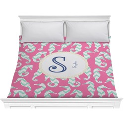 Sea Horses Comforter - King (Personalized)