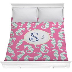 Sea Horses Comforter - Full / Queen (Personalized)