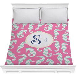 Sea Horses Comforter - Full / Queen (Personalized)