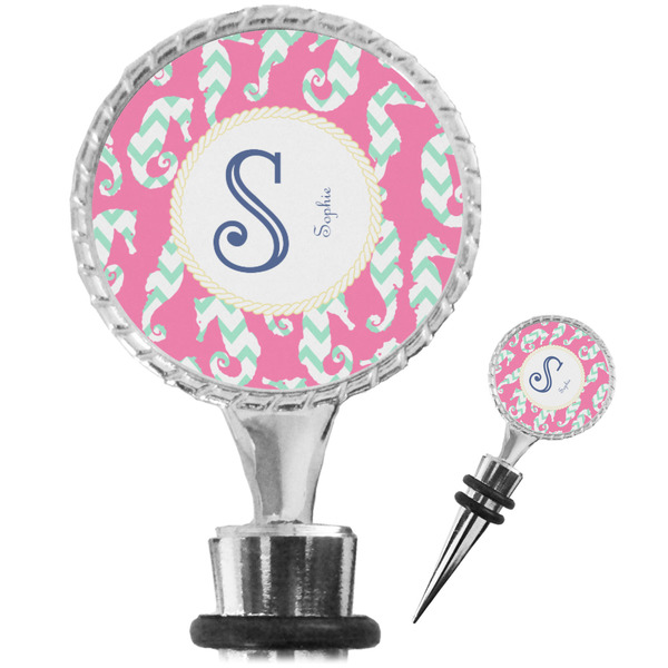 Custom Sea Horses Wine Bottle Stopper (Personalized)